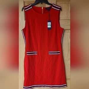 Tommy Hilfiger Vibrant Red Sleeveless Maxi Dress